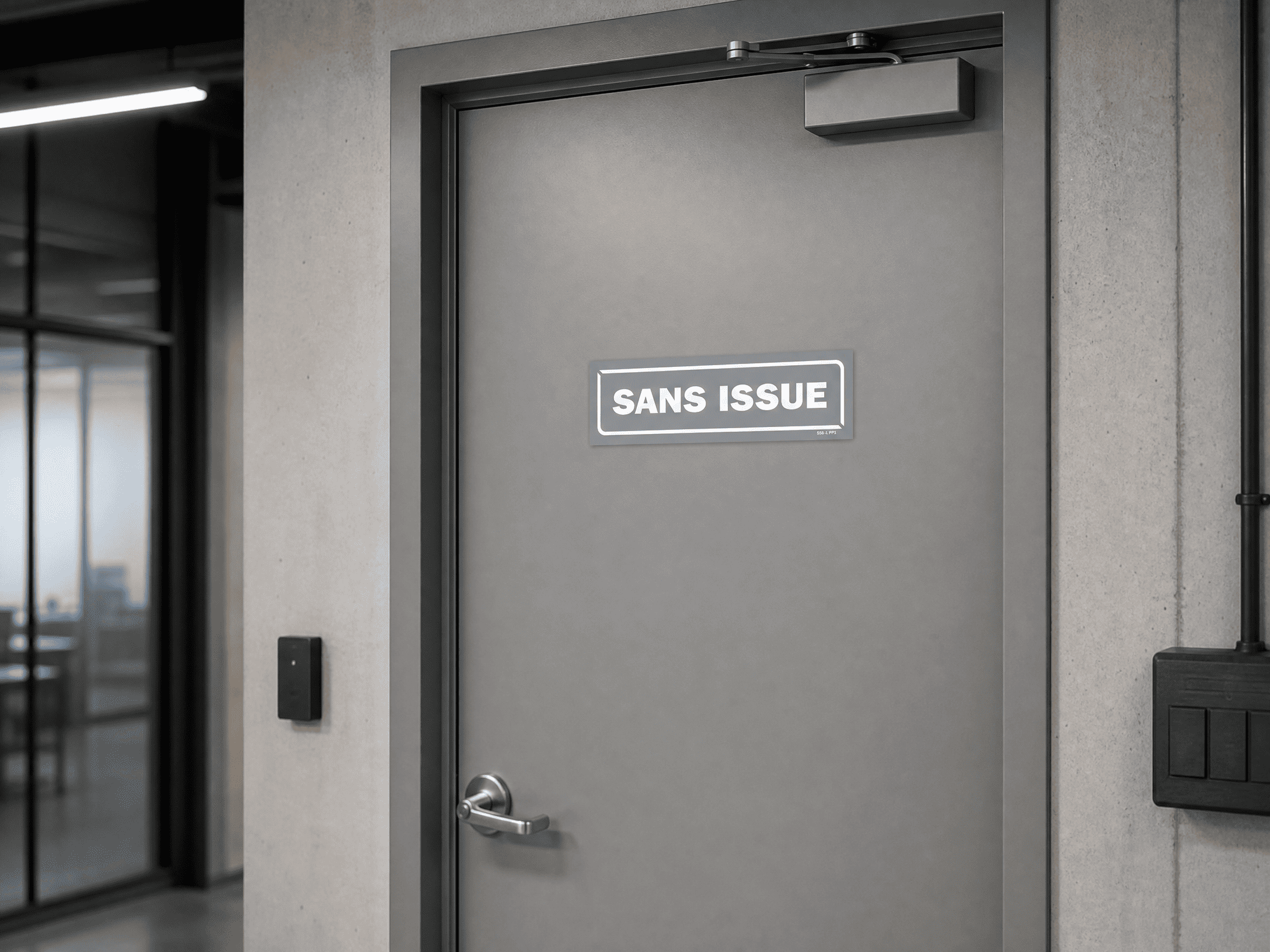 Grey-background dead end sign, 200 x 60 mm, marking a no-through route